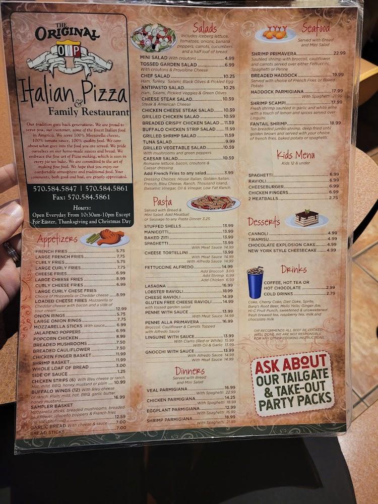 Original Italian Pizza Menu image 4